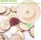 Wood Slices Craft Unfinished Wood kit Predrilled with Hole Wooden Circles for Arts Wood Slices Christmas Ornaments DIY Crafts 30 Pcs 2.0-2.4 inches
